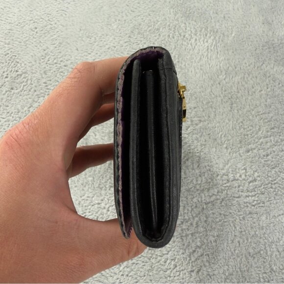 LOEWE Anagram Leather Long Bifold Wallet Black 100% Authentic Made in Spain - Picture 8 of 15